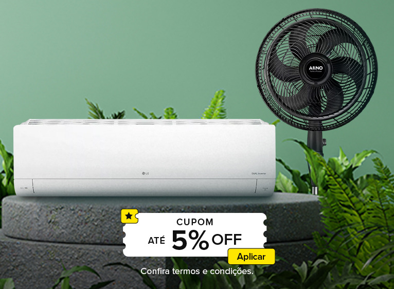 Tudo para o verão. Cupom +5% off. Consulte termos e condições.